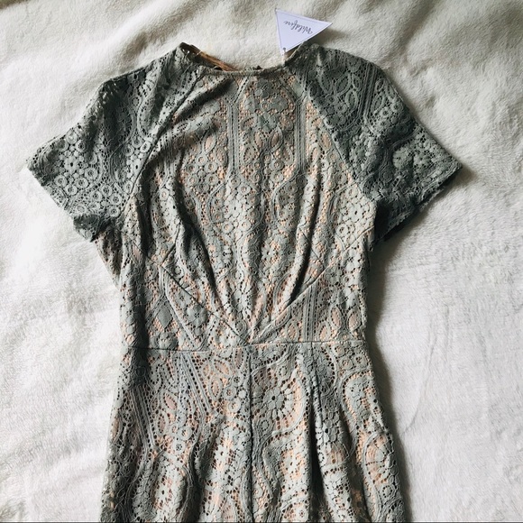 NEW Olive Lace Dress - Picture 2 of 8